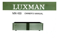 Luxman MX-100-Owners-Manual